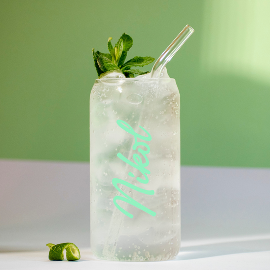 Персонализирана чаша с бамбуков капак и сламка | 500 мл