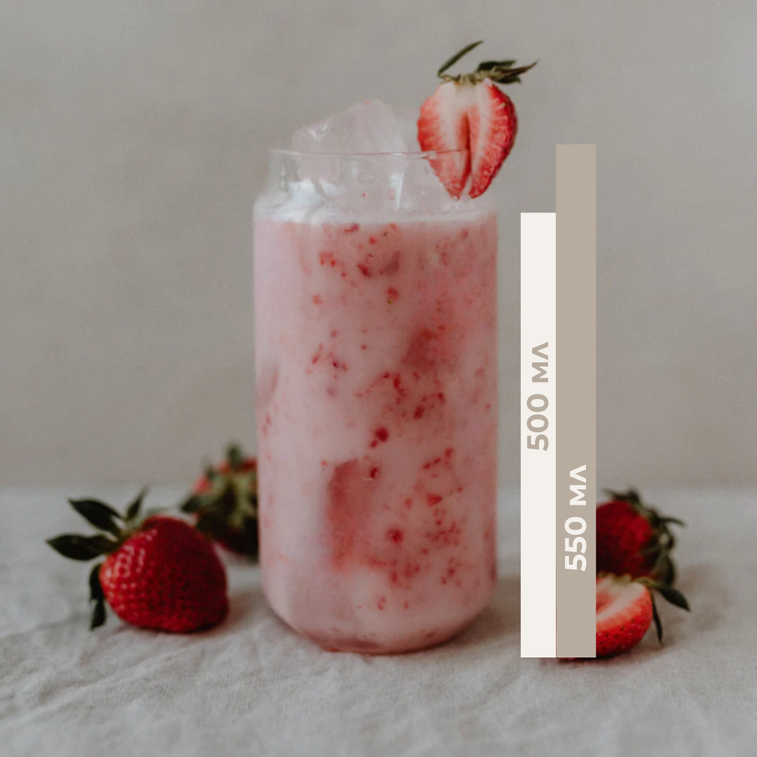 Чаша с бамбуков капак и сламка | 500 мл